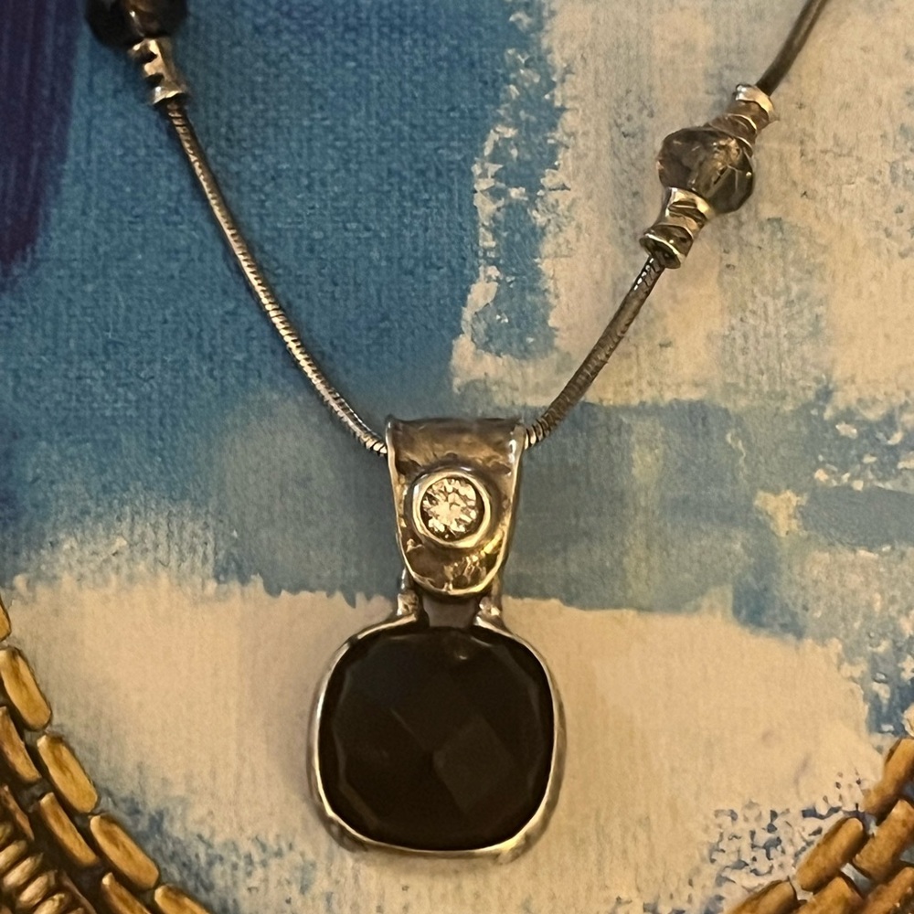Silpada Sterling Silver Smoky Quartz Necklace